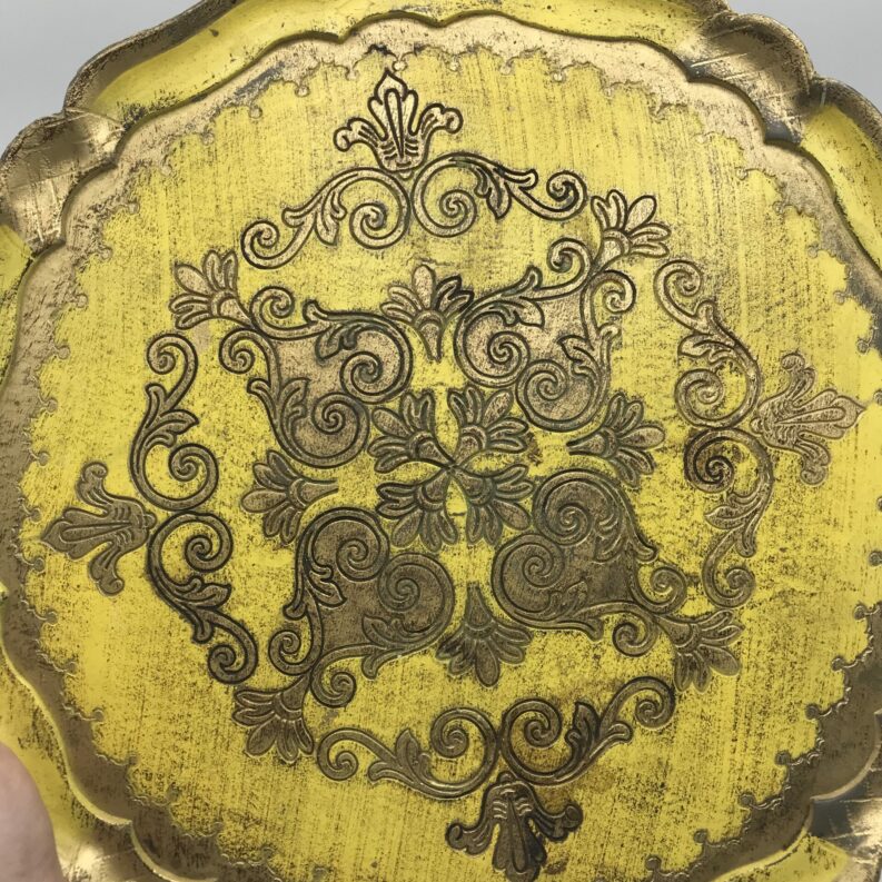 plateau en bois vintage made in Italy