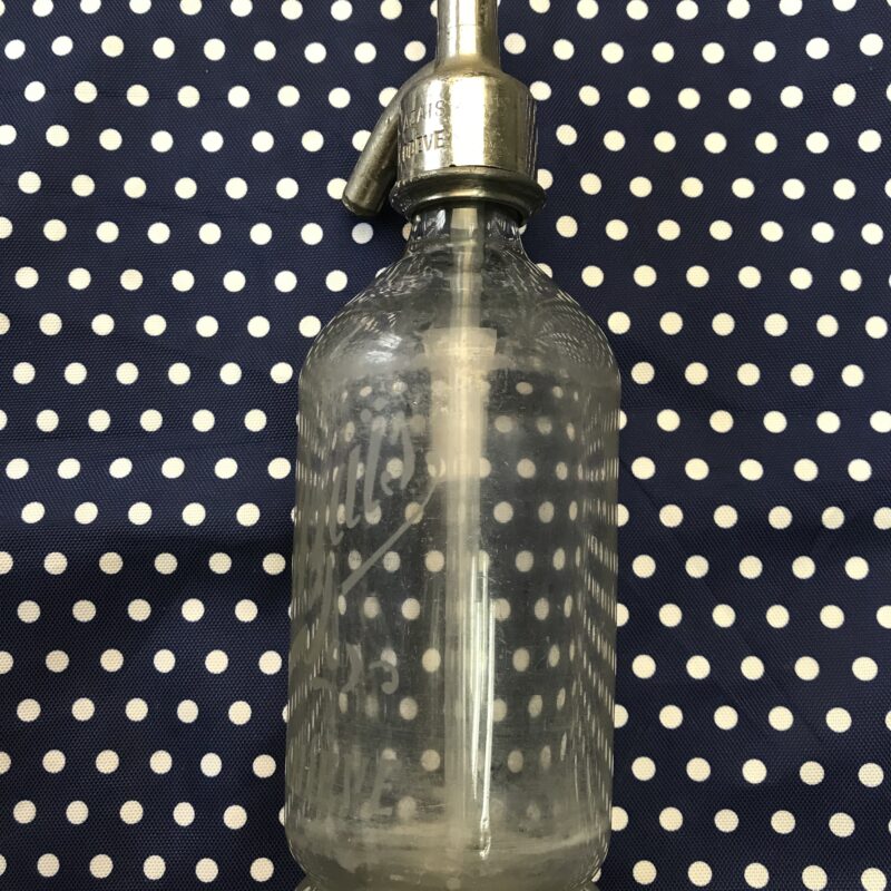 siphon eau de seltz vintage en verre