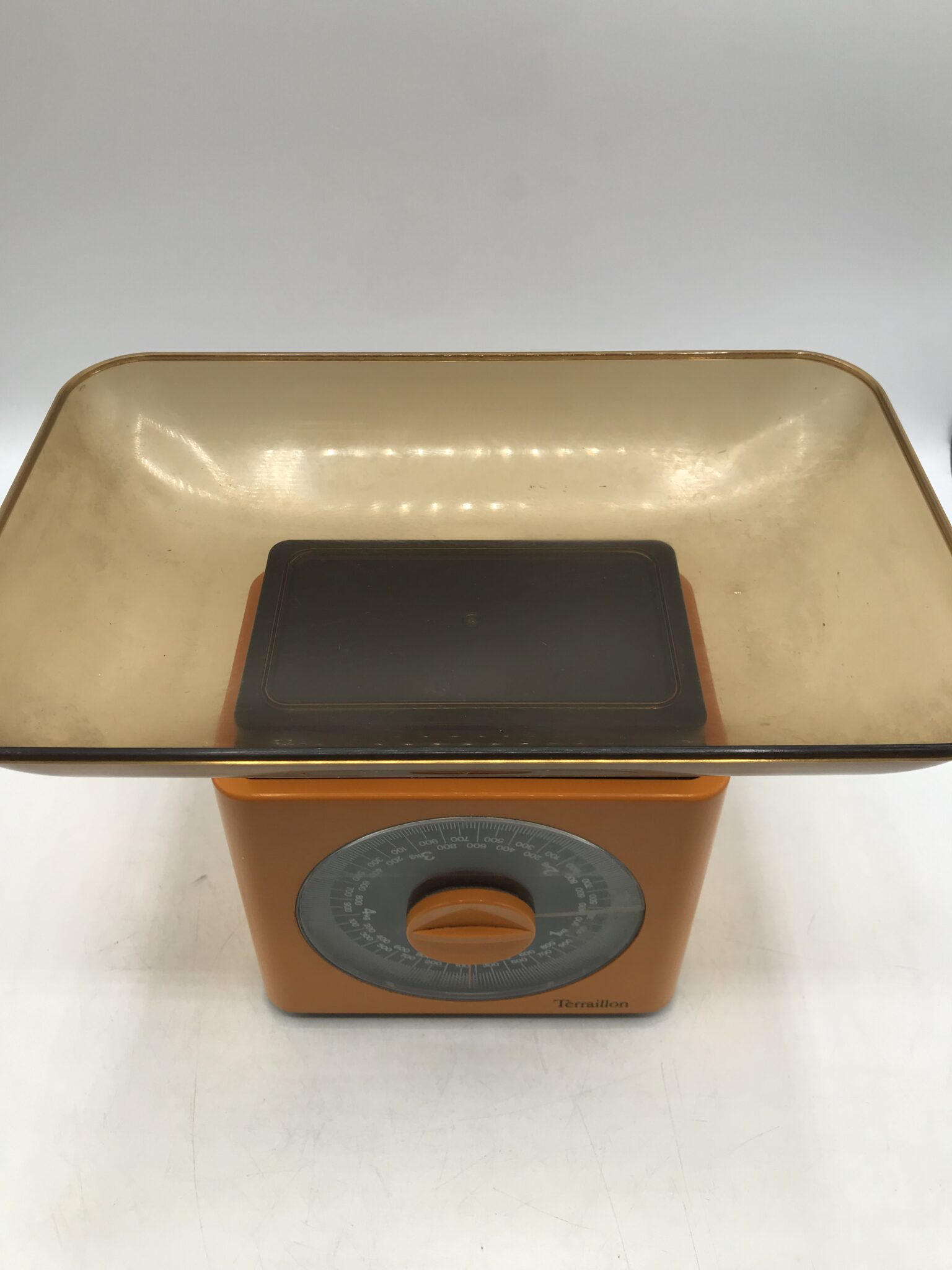 Balance De Cuisine Vintage Terraillon Années 70 Orange 3 Kg