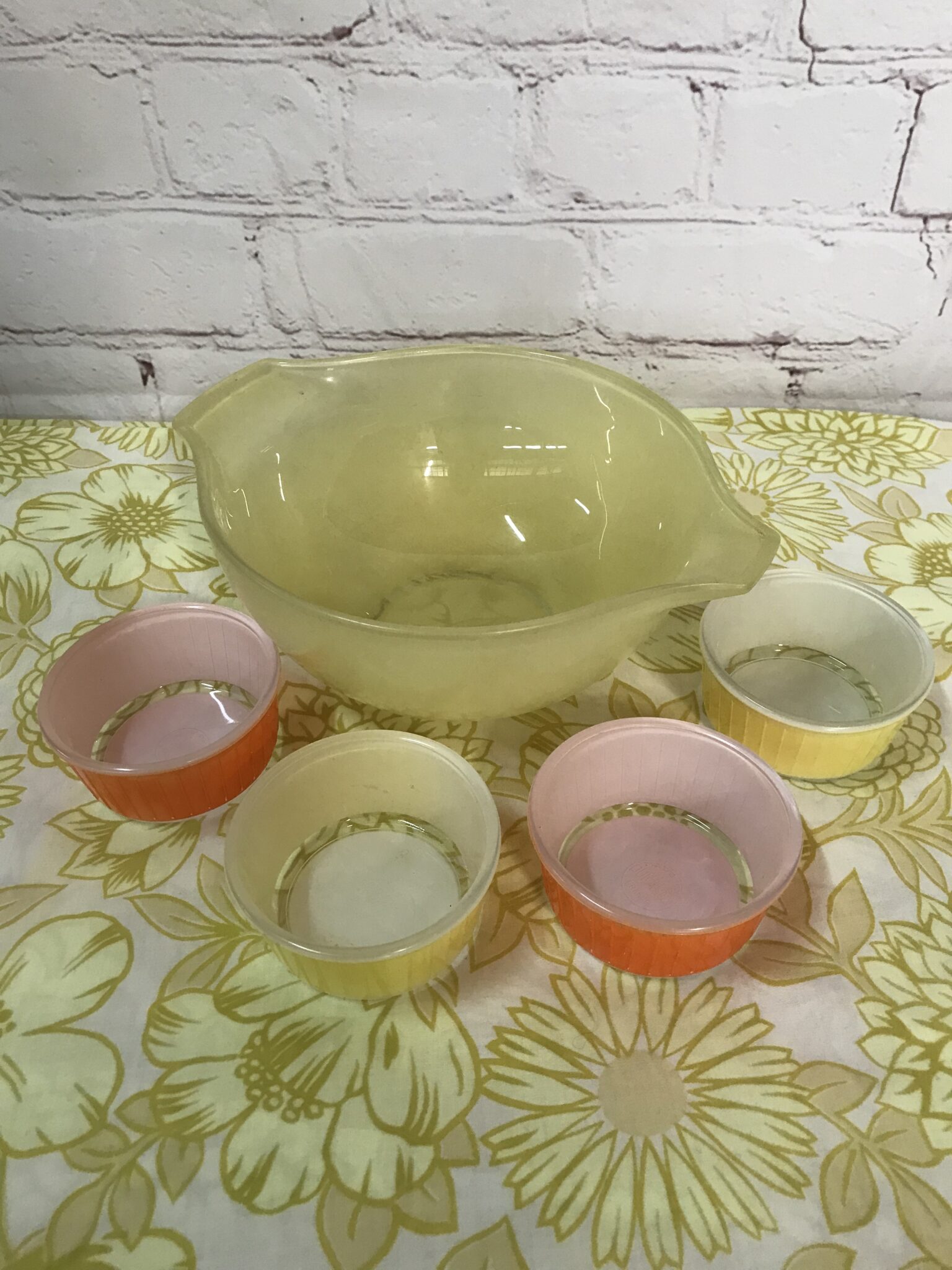 Série 6 Tasses + Sous-tasses Duralex Verre Fumé Brun – Années 60/70, Vintage, Occasion