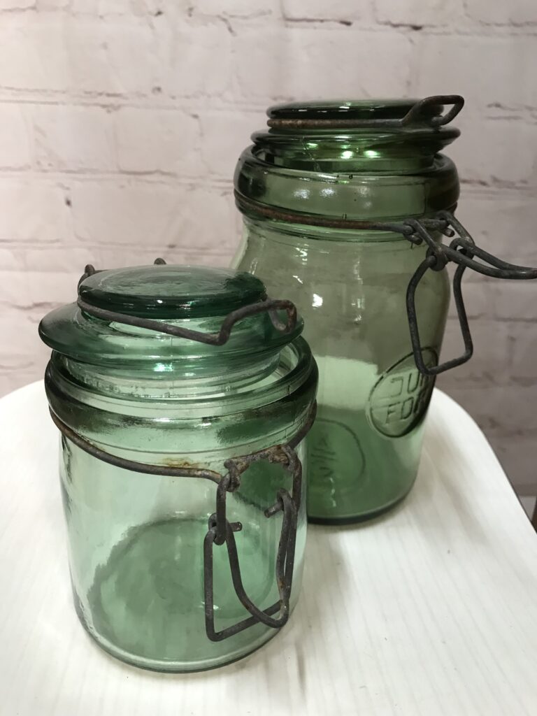 Lot de 4 bocaux de conservation hermétiques en verre borosilicate avec