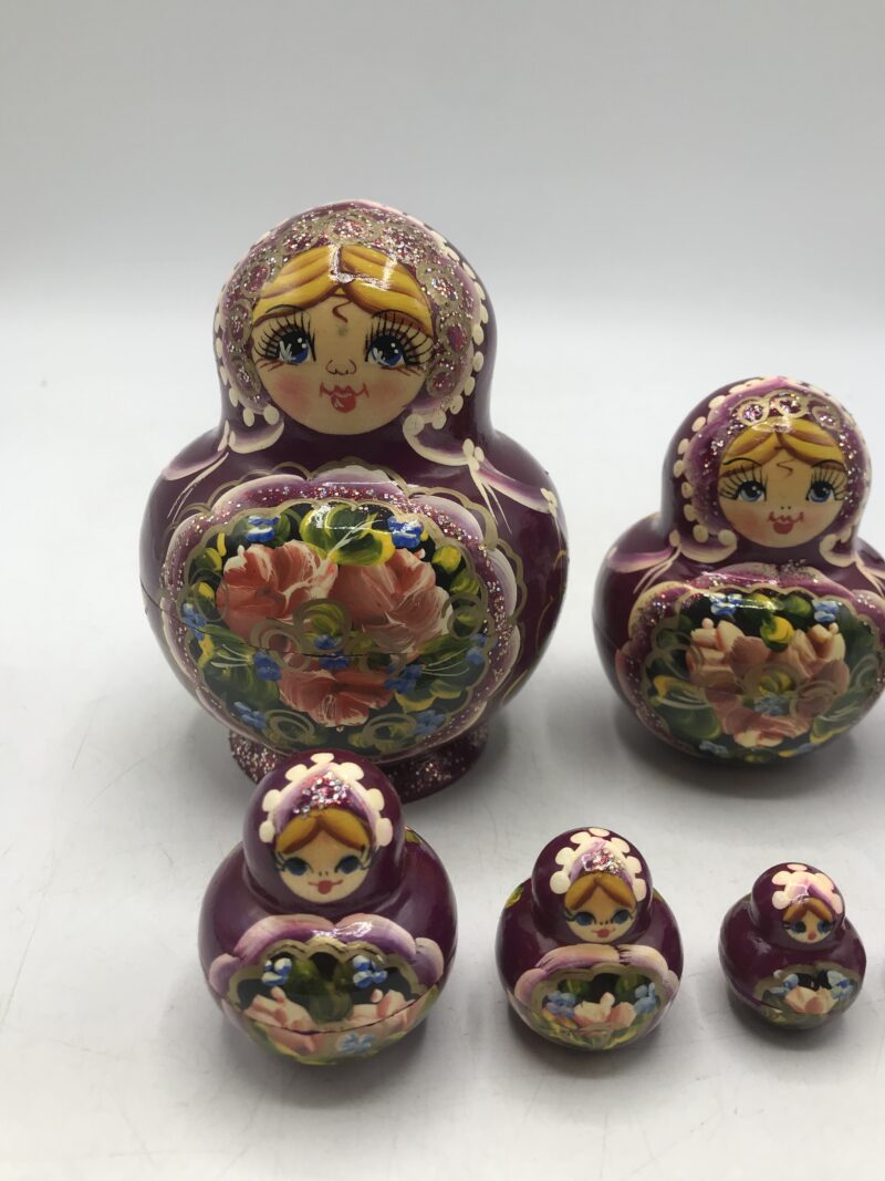 Matriochka Russe violette – Image 3