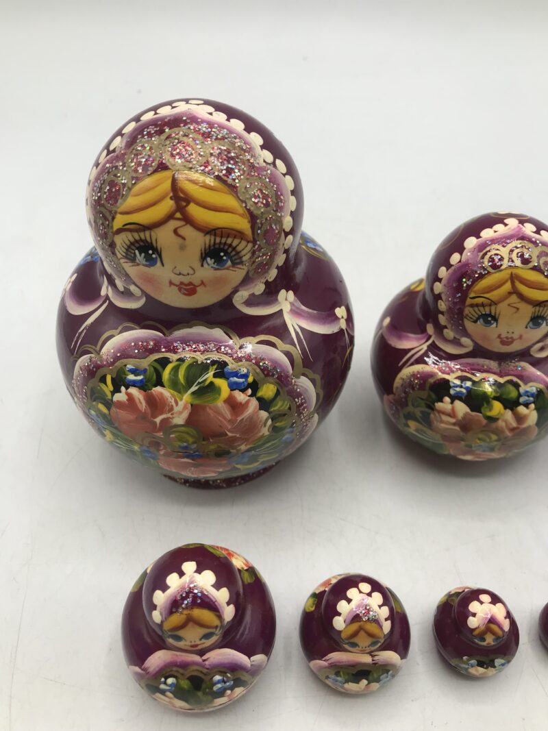 Matriochka Russe violette – Image 7