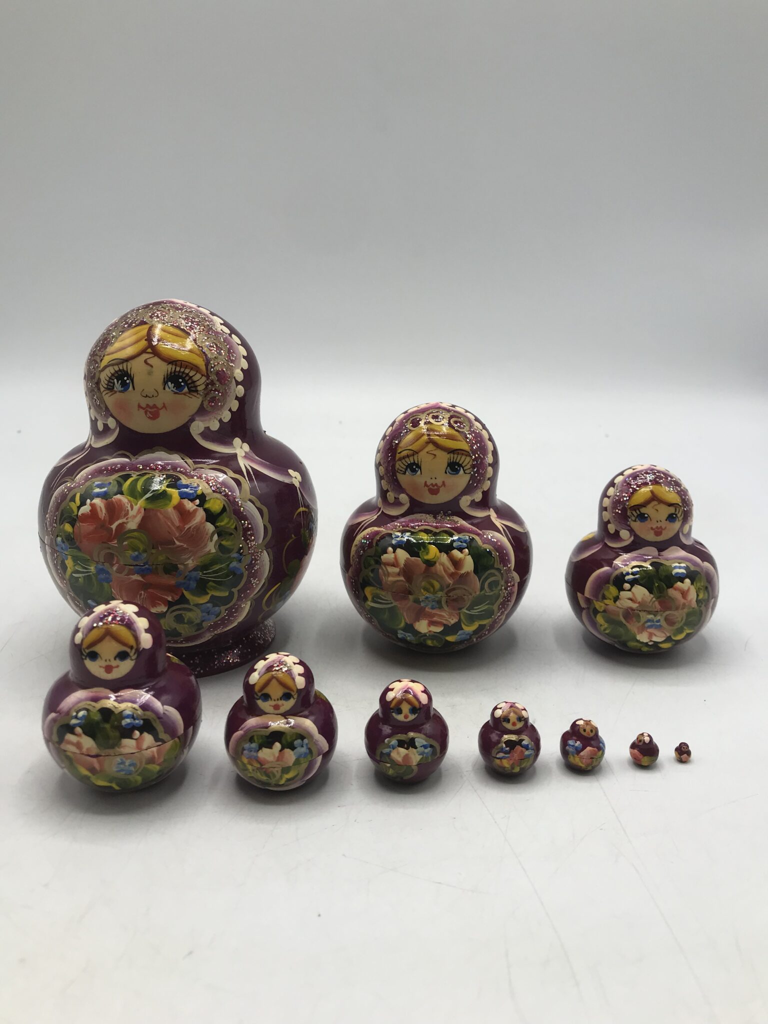 Matriochka Russe – 6 Poupées Gigognes En Bois – Peinte à La Main – Jouet éducatif – Cadeau Anniversaire – Déco Et Rangement