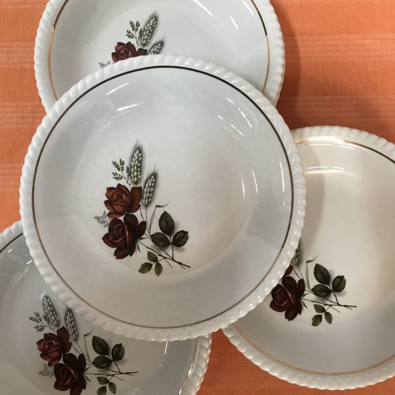 Service 12 assiettes creuses Lunéville Badonviller Feurs