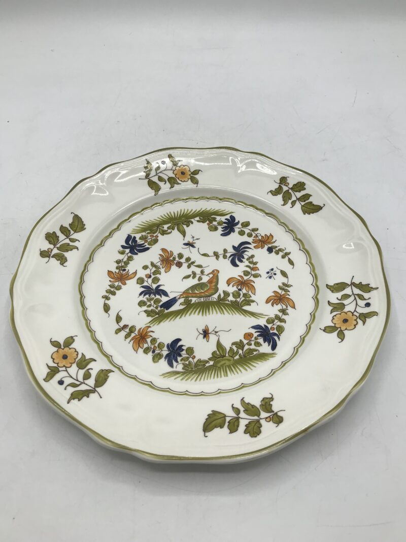 assiette reproduction vieux Moustier par Moulin des loups