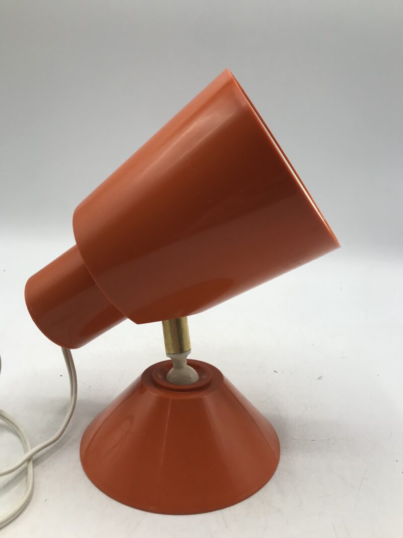 lampe orange des années 60