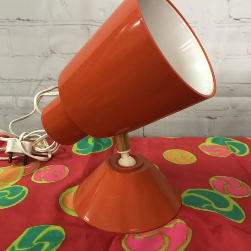 lampe orange des années 60