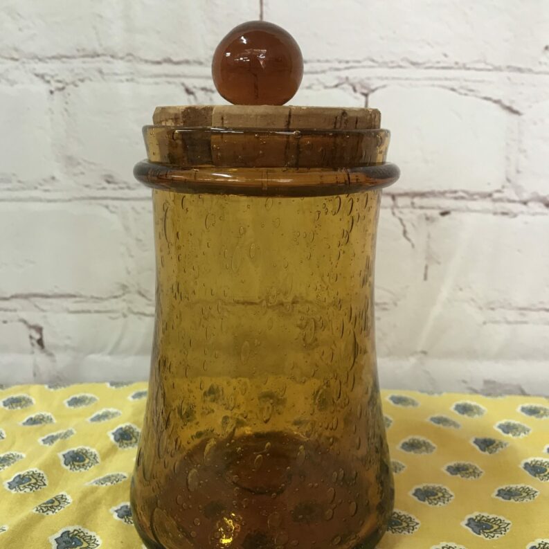 pot bocal Biot ambré