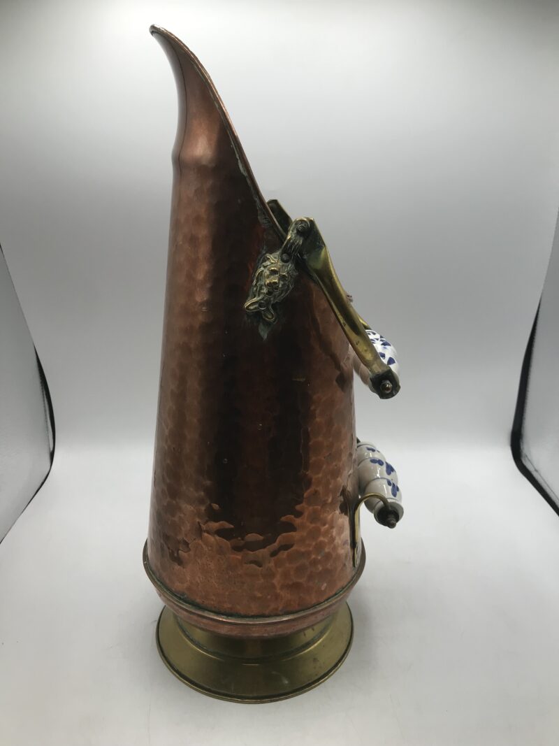 Seau à charbon en cuivre et laiton – Image 6