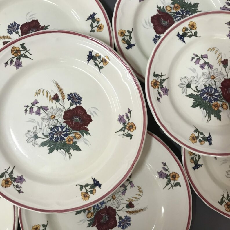 service 16 pièces Quadrifoglio fleurs