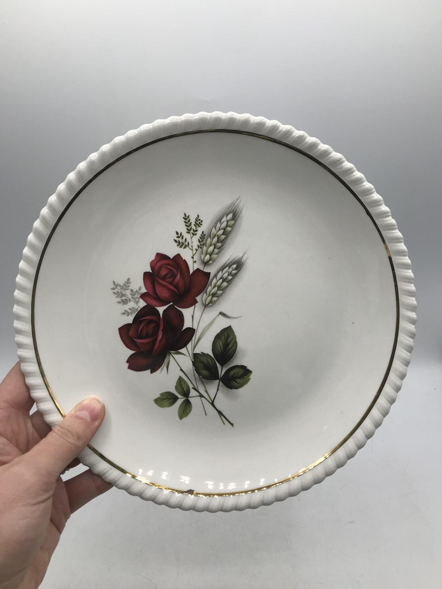 Assiettes creuses bleu Badonviller Luneville vintage