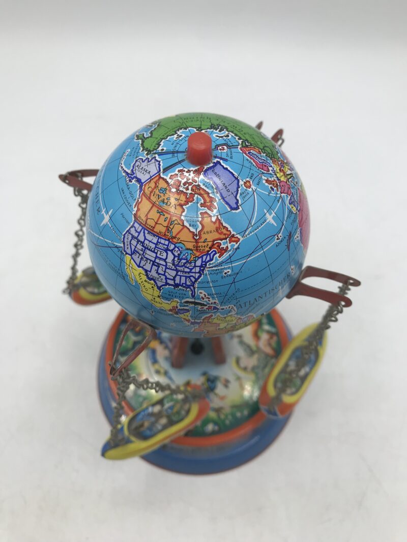 Boite à musique globe terrestre années 60/70 – Image 4