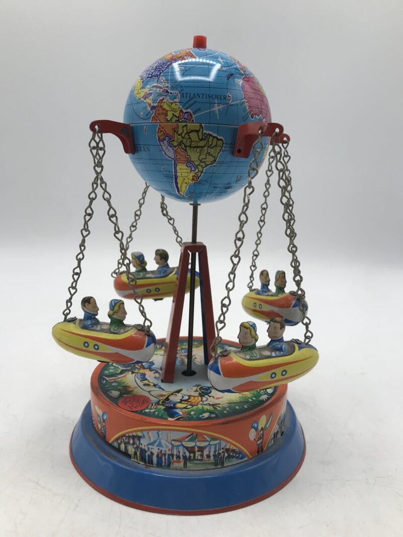 Boite à musique globe terrestre années 60/70 – Image 7