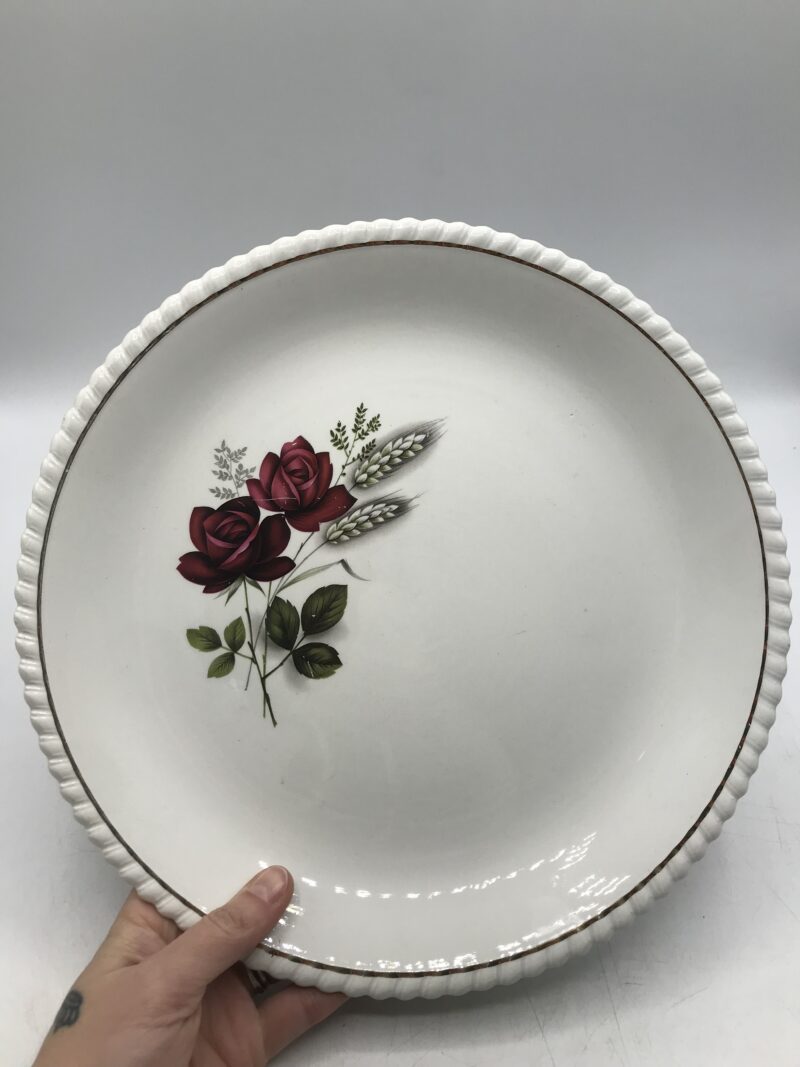 Lot de 2 plat ronds Lunéville Badonviller Fleurs – Image 4