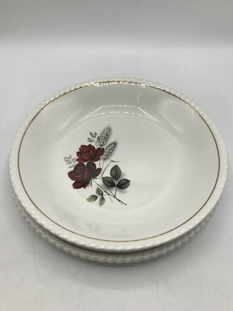 Lot de 2 plat ronds Lunéville Badonviller Fleurs – Image 5