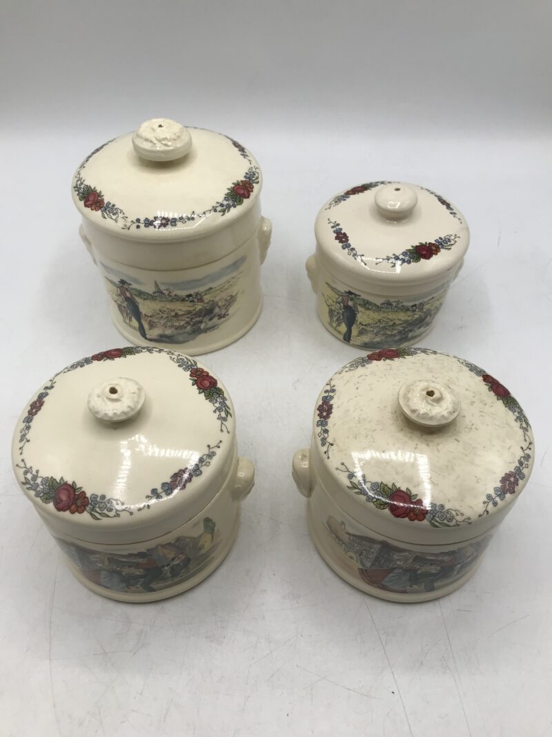 Lot de 4 pots Sarreguemines Obernai