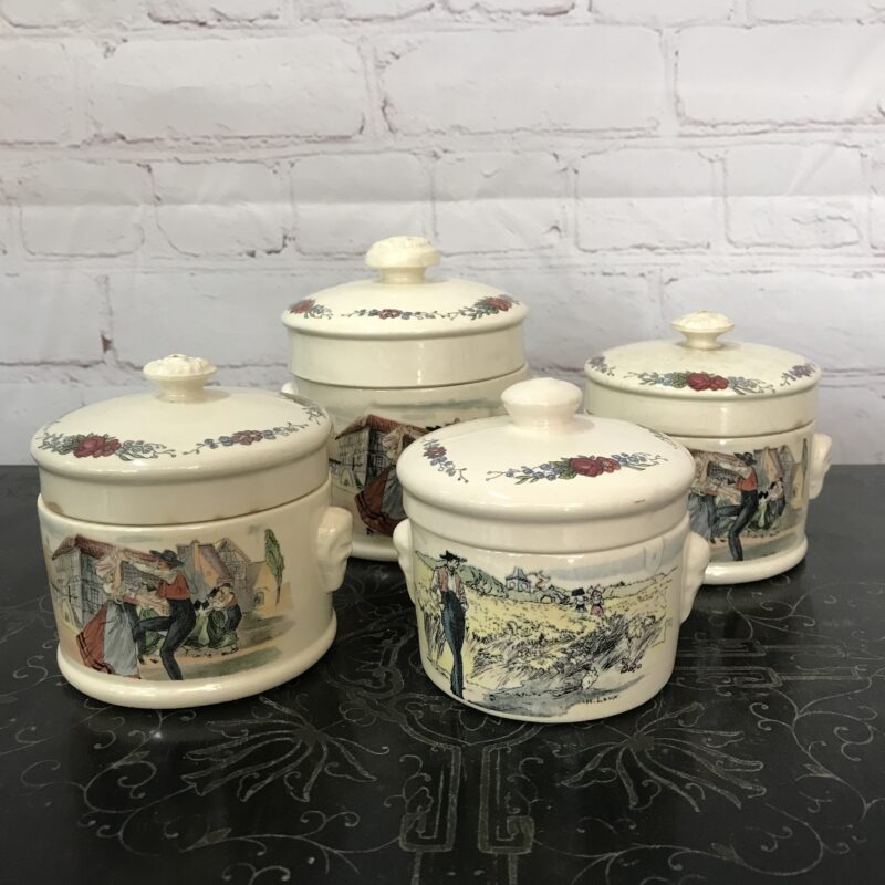 Lot de 4 pots Sarreguemines Obernai