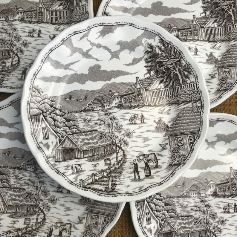 Service 8 assiettes à dessert Landscape Italy