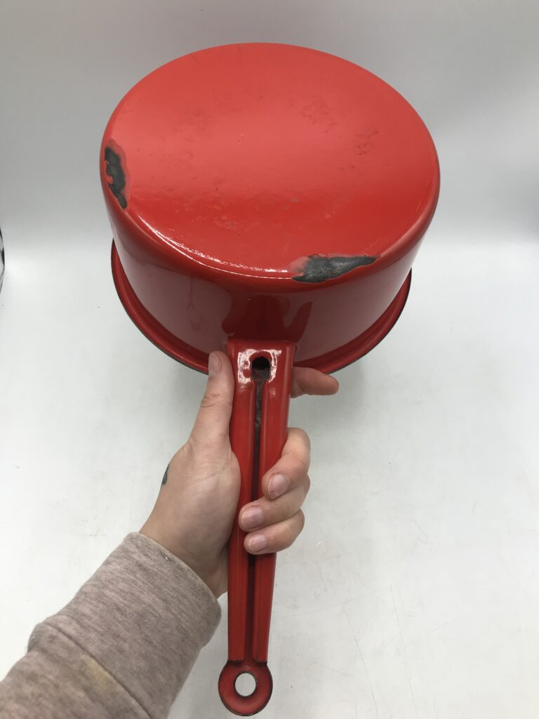 Lot De 5 CASSEROLES Email Rouge Vermillon 12/14/16/18/20 Cm, Tous