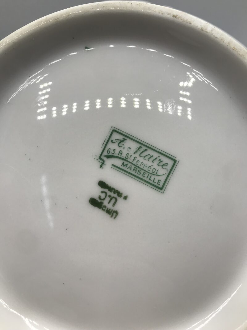 Duo de compotier Porcelaine de Limoges "A.Maire" Marseille – Image 5