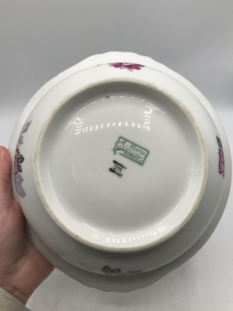 Duo de soupière Porcelaine de Limoges "A.Maire" Marseille – Image 12