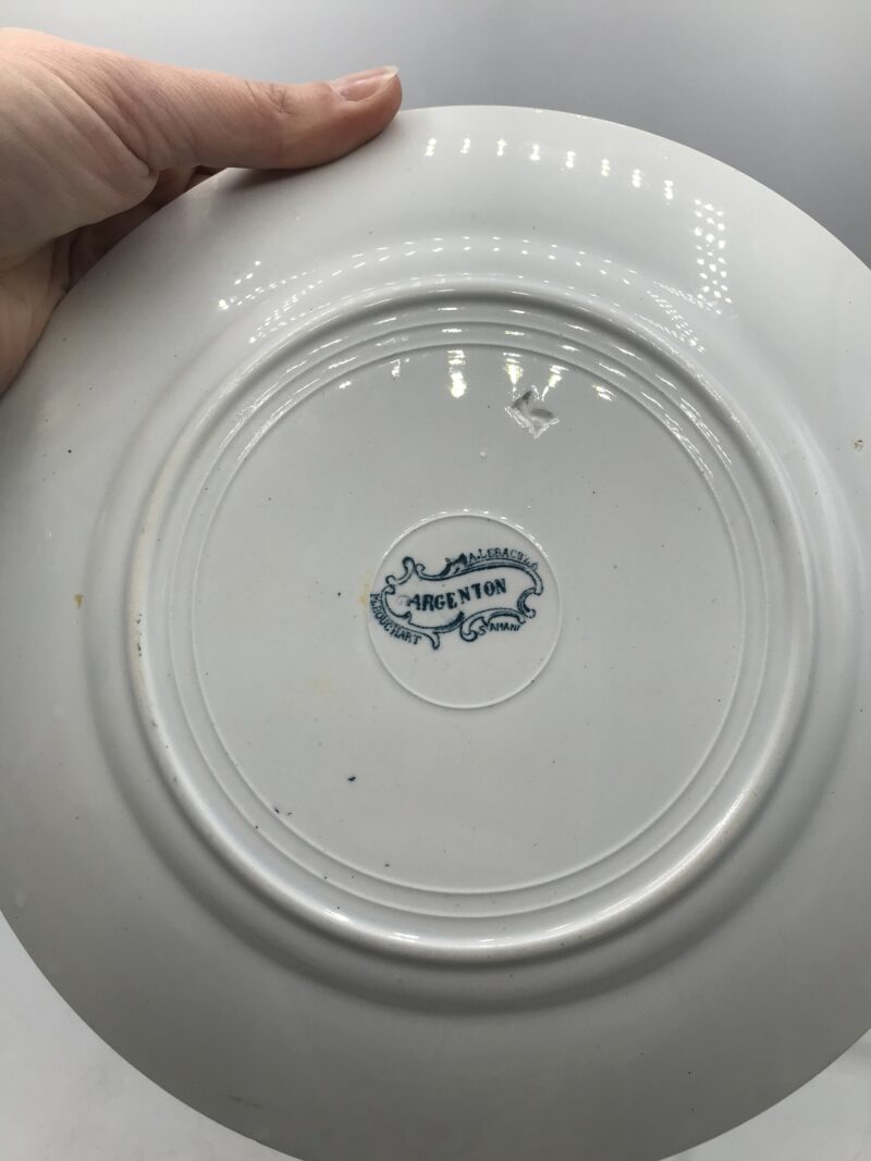 Lot de 7 assiettes St Amand Terre de Fer "Argenton" – Image 3