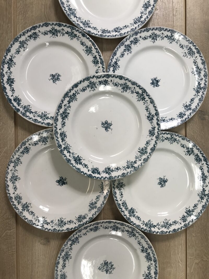 Lot de 7 assiettes plates St Amand collection Argenton