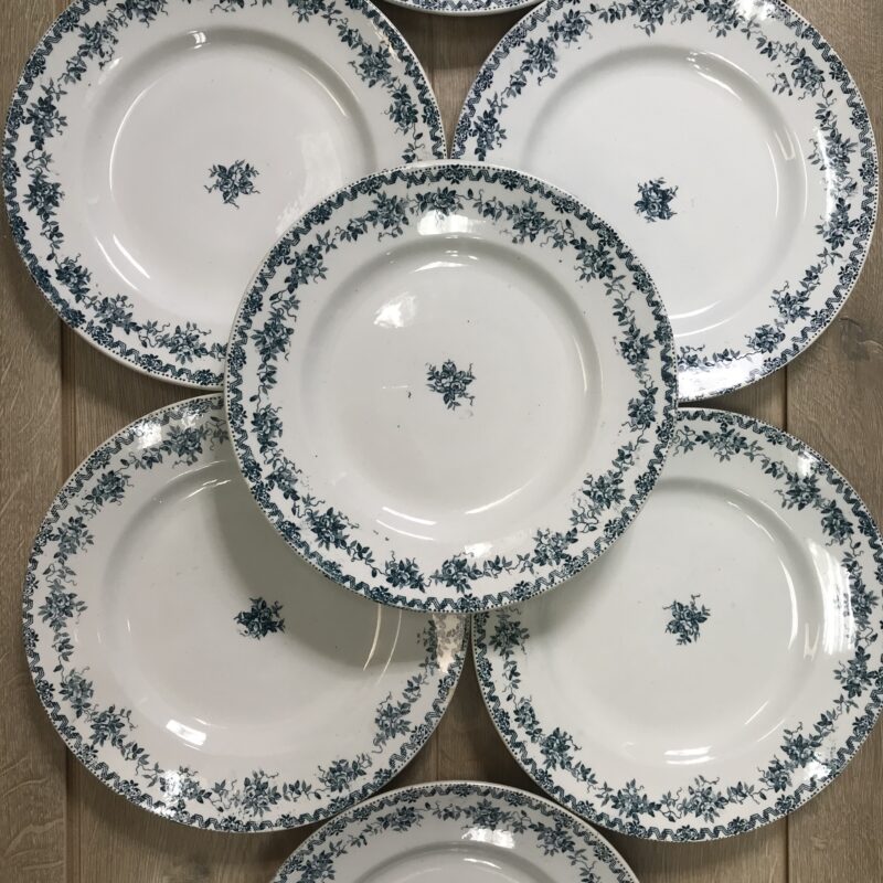 Lot de 7 assiettes plates St Amand collection Argenton