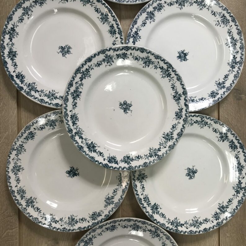 Lot de 7 assiettes plates St Amand collection Argenton