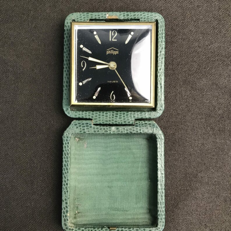 Réveil pliant Philippe vintage