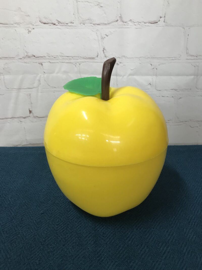 seau à glaçons pomme jaune vintage