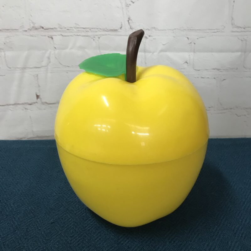 seau à glaçons pomme jaune vintage