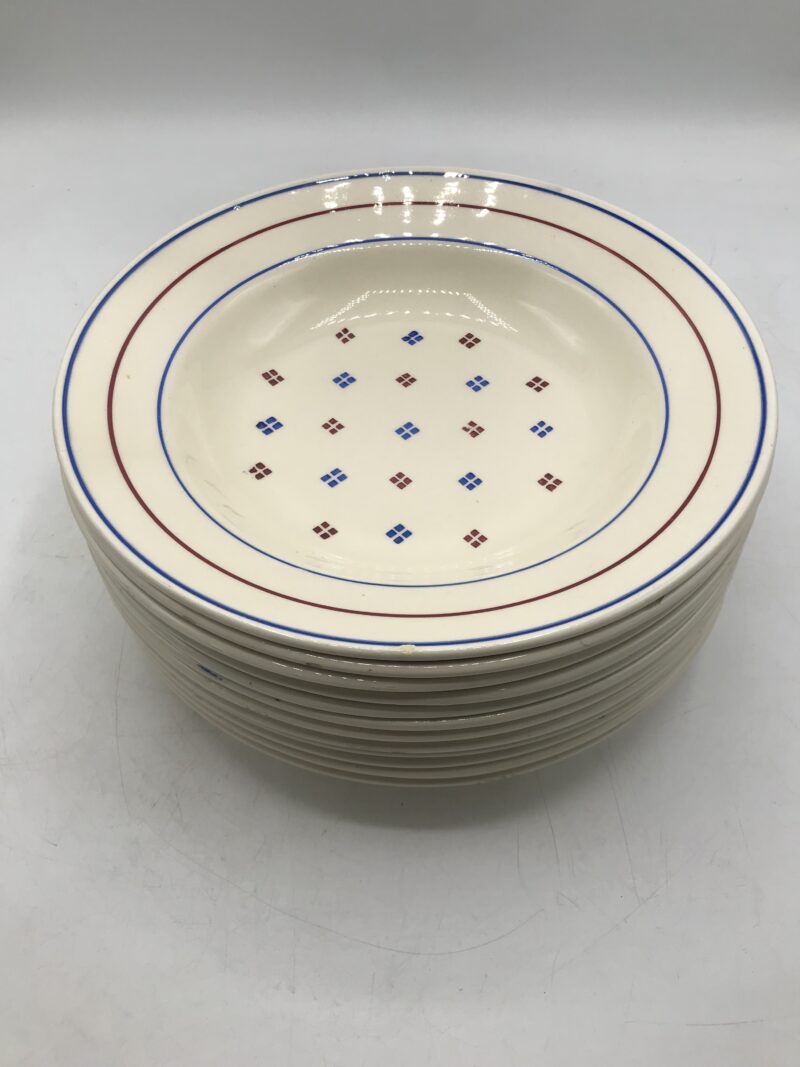 Service 12 assiettes creuses "Madeleine" Lunéville K&G – Image 6