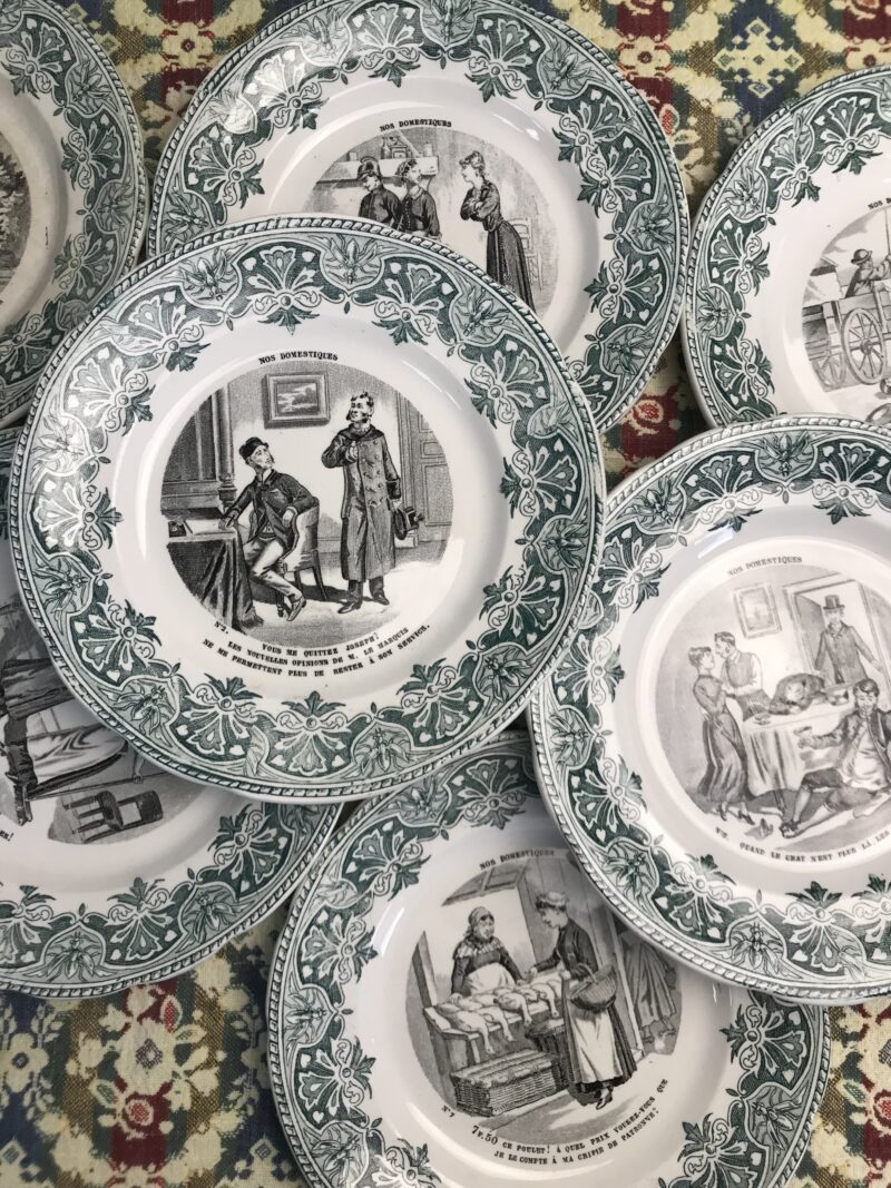 Assiettes Creil et Montereau