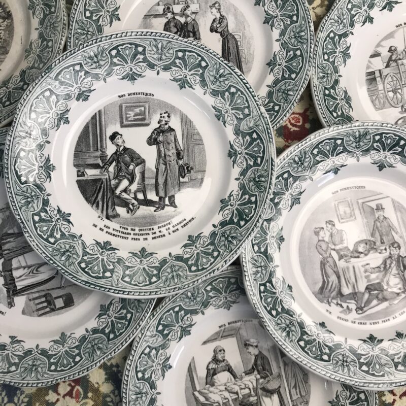 Assiettes Creil et Montereau