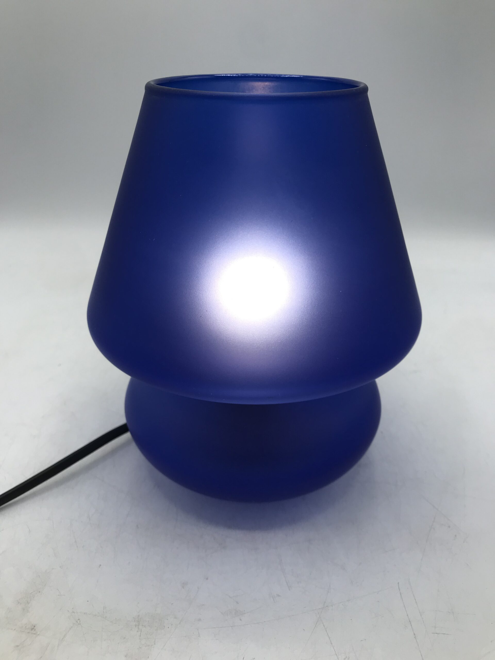 Lampe champignon en fer bleu clair 33 cm Mush Mini - Hübsch
