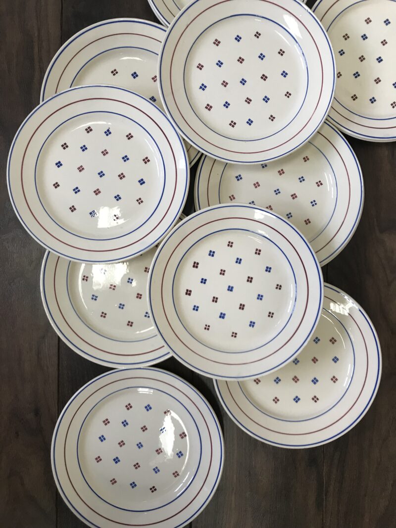 Lot de 17 assiettes plates Lunéville