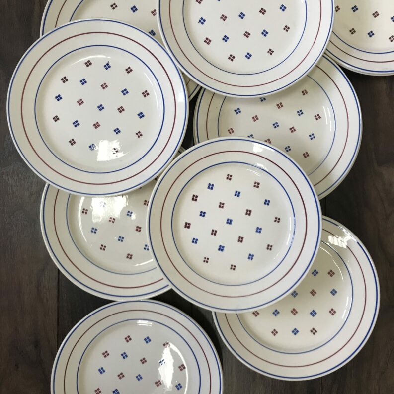 Lot de 17 assiettes plates Lunéville