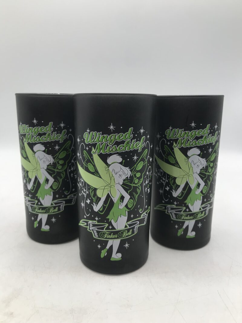 Lot de 3 verres la fée clochette Disney Collector vintage – Image 6