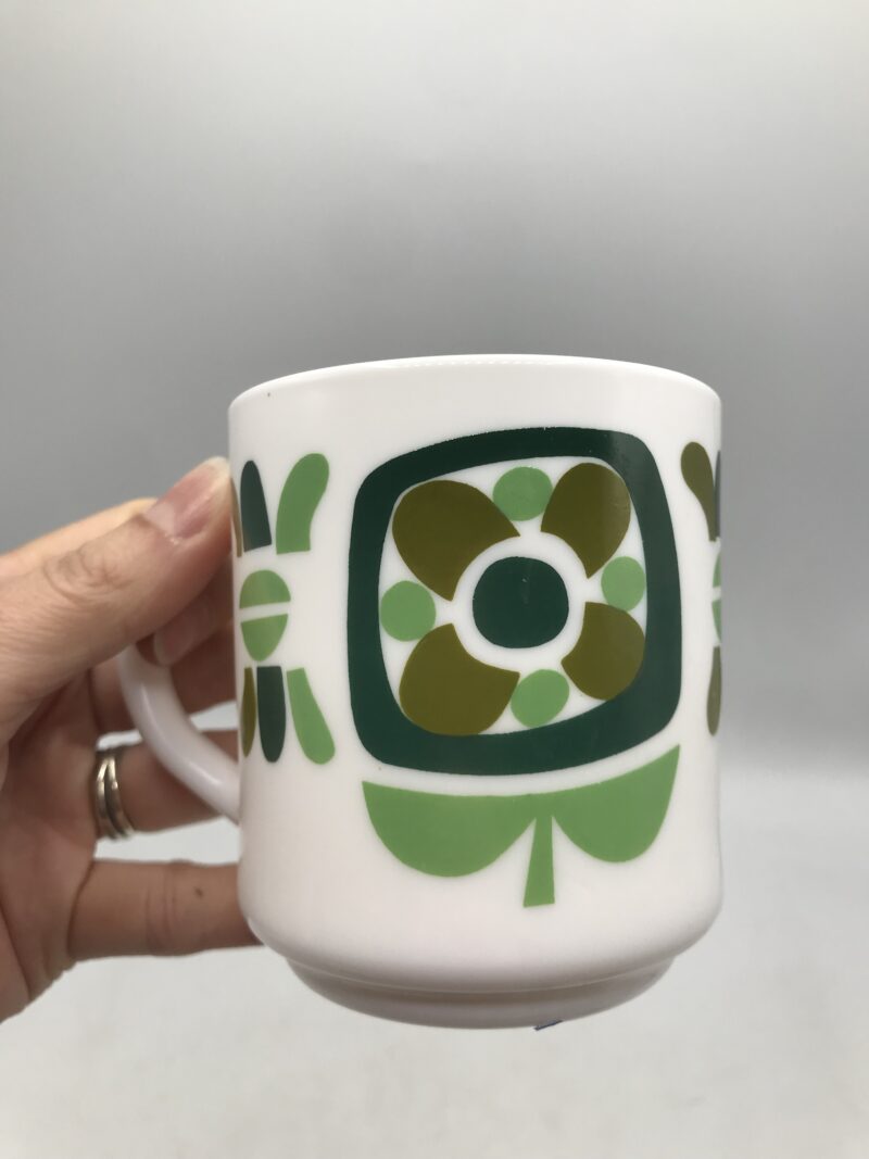 Lot de 4 mugs Arcopal Mobil vintage – Image 6
