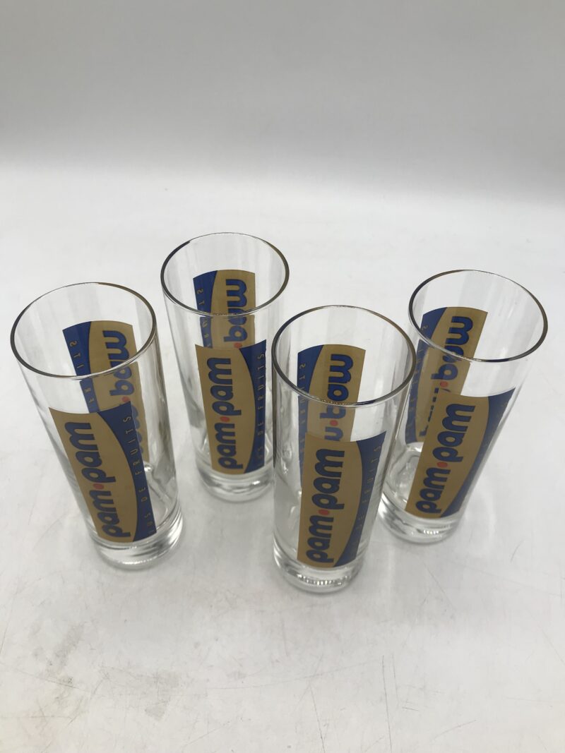 Lot de 4 verres PAM-PAM vintage – Image 4