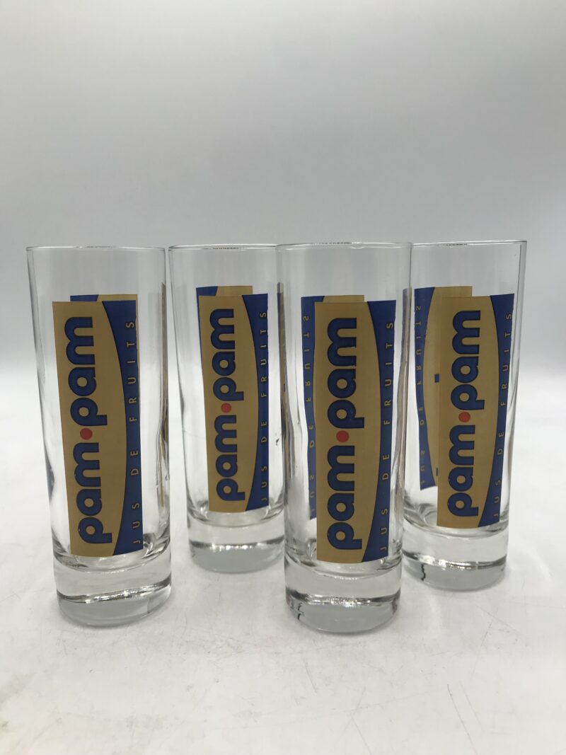 Lot de 4 verres PAM-PAM vintage – Image 7