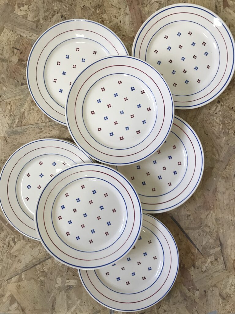 4 ASSIETTES DESSERT PORCELAINE - SMAC Slow Mix Artisanat & Chine - Shop