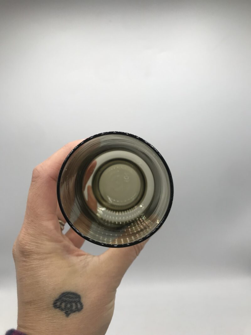 Lot de 6 verres fumés vintage – Image 6