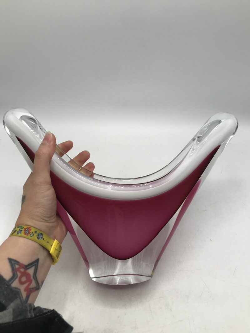 Vase sculpture "Coquille" Paul Kedelv Flygsfors – Image 7