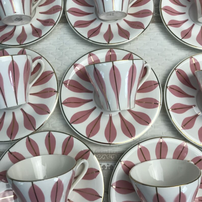 service à café Sarreguemines 16 pièces (1)