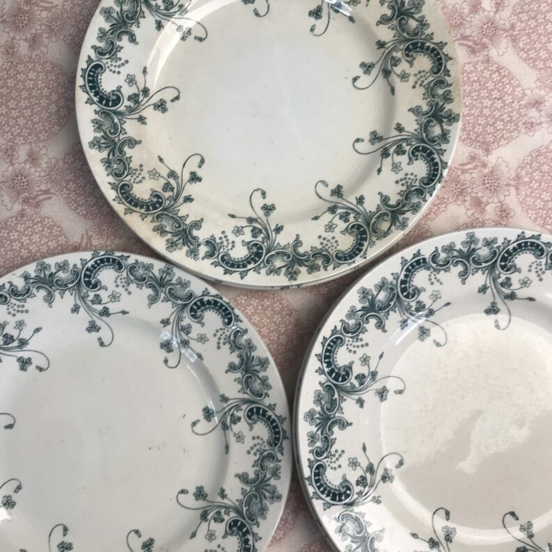 Lot de 6 assiettes Saint Amand Hamage "Byzantin"