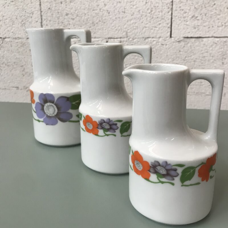 Trio de pots à lait vintage