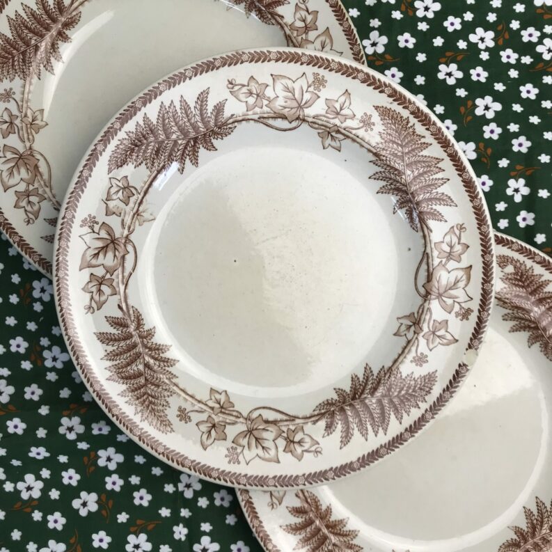 lot de 6 assiettes English Edinburch